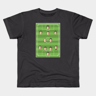 Football Formation 4-2-3-1 Kids T-Shirt